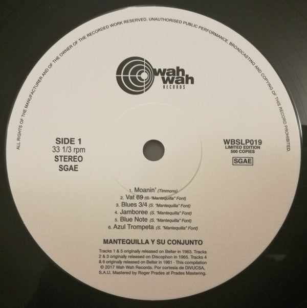 Mantequilla Y Su Conjunto : Mantequilla Y Su Conjunto - Jazz (LP, Comp, Ltd, RM)
