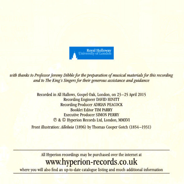 Charles Hubert Hastings Parry - Sir Edward Elgar - Robert Lucas de Pearsall - Henry Leslie - John Stainer - Arthur Goodhart - Charles Villiers Stanford, Royal Holloway Choir, Rupert Gough : English Romantic Madrigals (CD)
