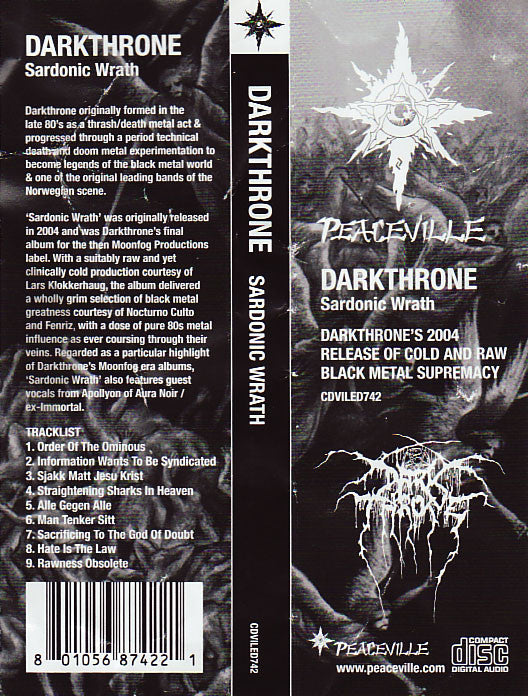 Darkthrone : Sardonic Wrath (CD, Album, RE)