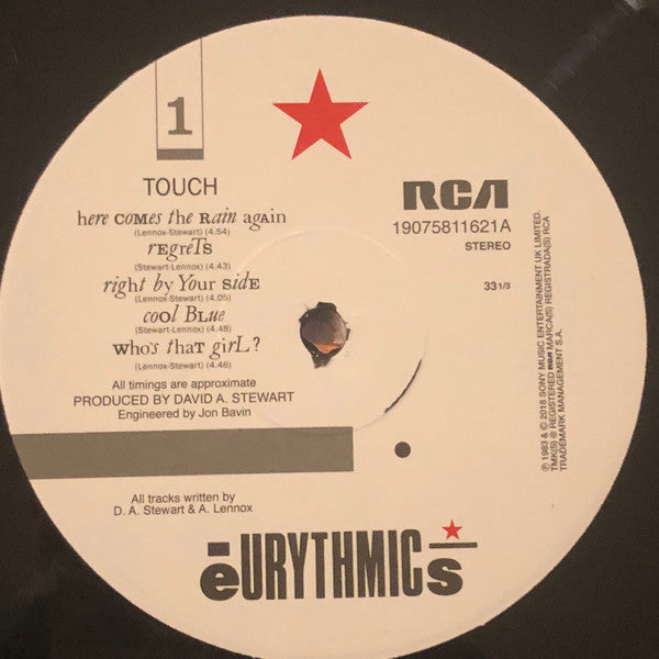 Eurythmics : Touch (LP, Album, RE, RM)