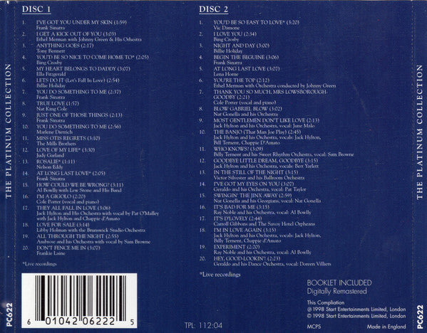 Various : Cole Porter Song Book (40 Great Tracks) (2xCD, Comp, RM)