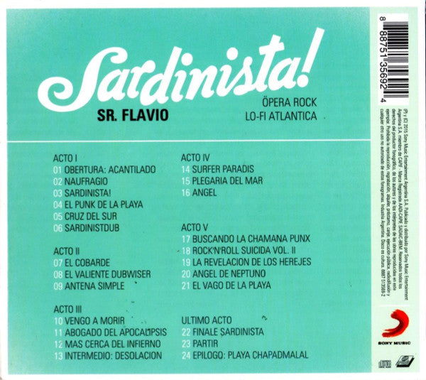 Señor Flavio : Sardinista! Öpera Rock Lo-Fi Atlantica (CD, Album)