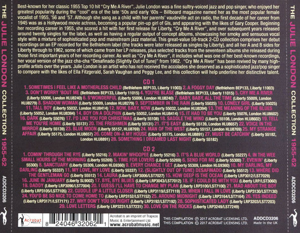 Julie London : The Julie London Collection 1955-62 (2xCDr, Comp)