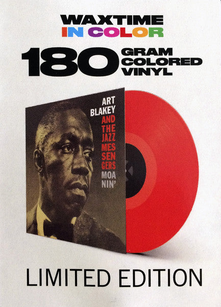Art Blakey & The Jazz Messengers : Moanin' (LP, Album, Ltd, RE, Red)