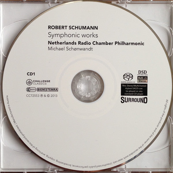 Robert Schumann, Michael Schønwandt, Radio Kamer Filharmonie : Symphonic Works (2xSACD, Hybrid, Multichannel, Album)