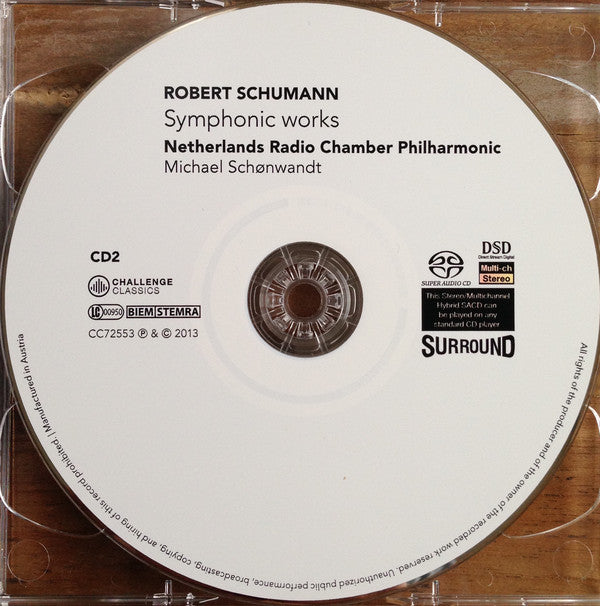 Robert Schumann, Michael Schønwandt, Radio Kamer Filharmonie : Symphonic Works (2xSACD, Hybrid, Multichannel, Album)