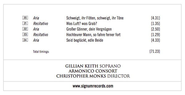 Johann Sebastian Bach, Gillian Keith, Armonico Consort, Christopher Monks : The Complete Solo Soprano Cantatas, Vol. 1 (CD, Album)