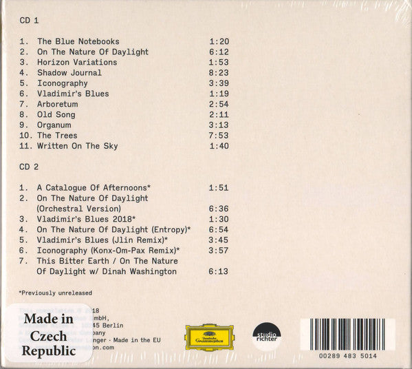 Max Richter : The Blue Notebooks (2xCD, Album, RE, S/Edition)