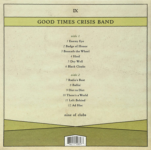 Good Times Crisis Band : Nine Of Clubs (LP, Album, Ltd)