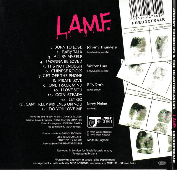 Johnny Thunders & The Heartbreakers* : L.A.M.F. (The Lost '77 Mixes) (CD, Album, Dig)