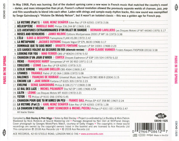 Bob Stanley • Pete Wiggs : Paris In The Spring (CD, Comp)