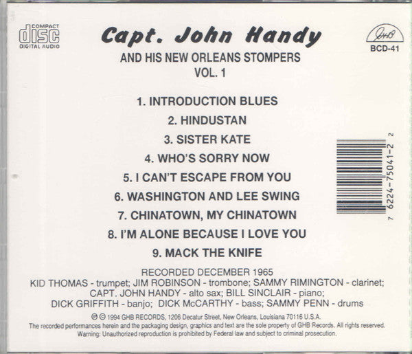 Cap'N John Handy : All Aboard (Volume 1) (CD, Album)