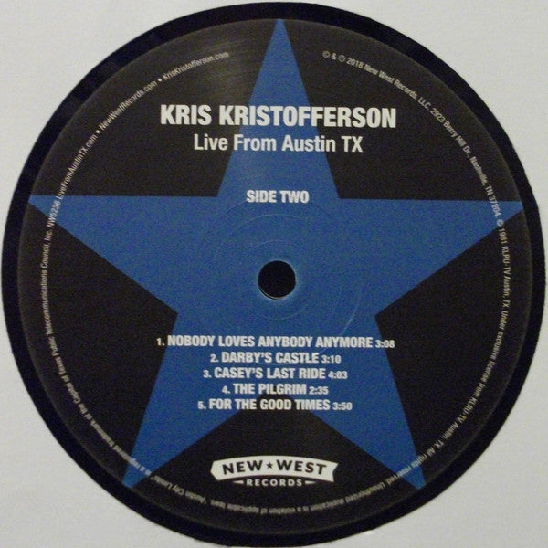 Kris Kristofferson : Live From Austin TX (LP + LP, S/Sided + Album, RE)