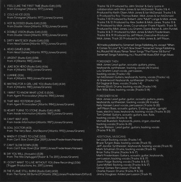 Foreigner : 40 (CD, Comp)