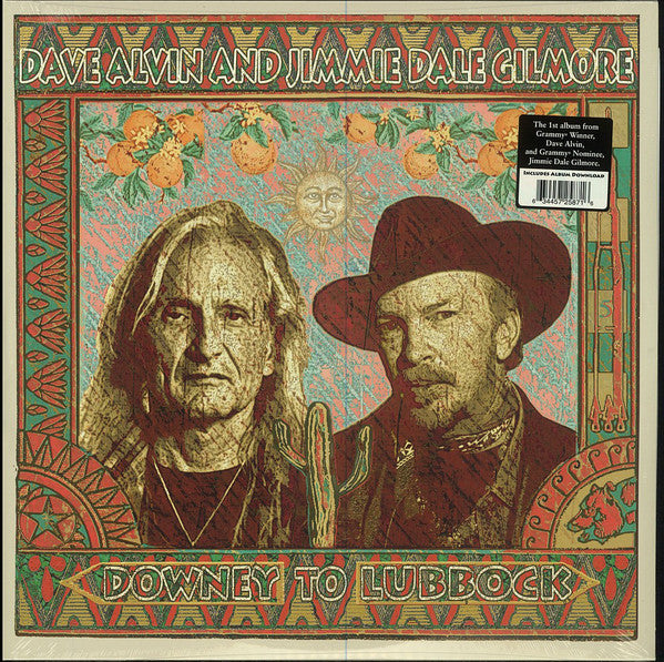 Dave Alvin & Jimmie Dale Gilmore : Downey To Lubbock (2xLP, Album, Gat)