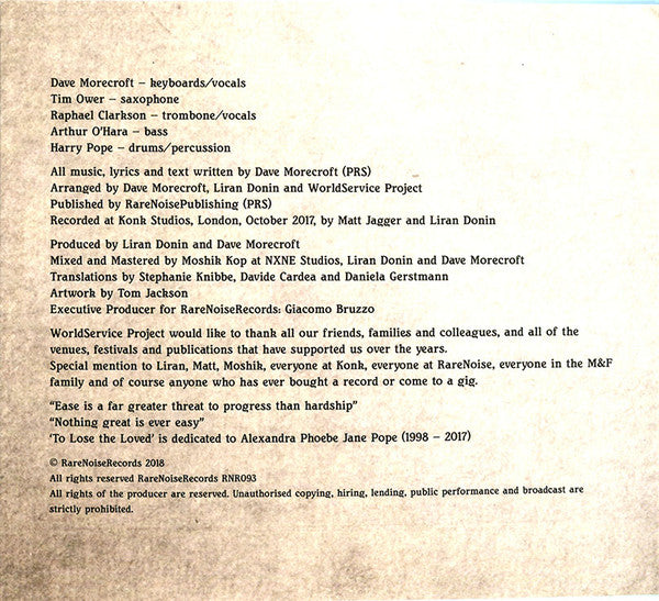 WorldService Project : Serve (CD, Album)