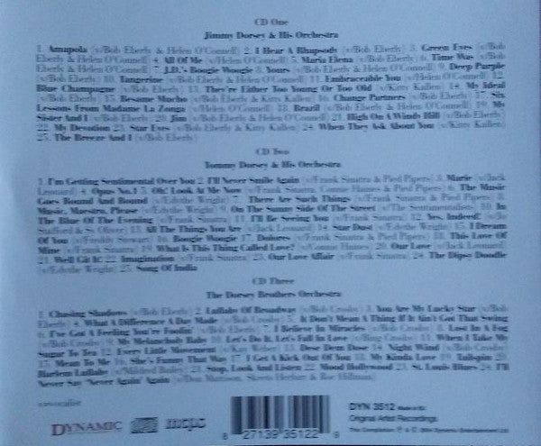 Jimmy Dorsey And His Orchestra, Tommy Dorsey And His Orchestra, The Dorsey Brothers Orchestra : Those Fabulous Dorseys Essential Gold (3xCD, Album, Comp)