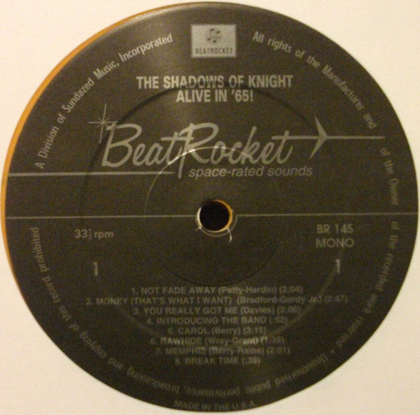 The Shadows Of Knight : Alive In '65! (LP, Col)