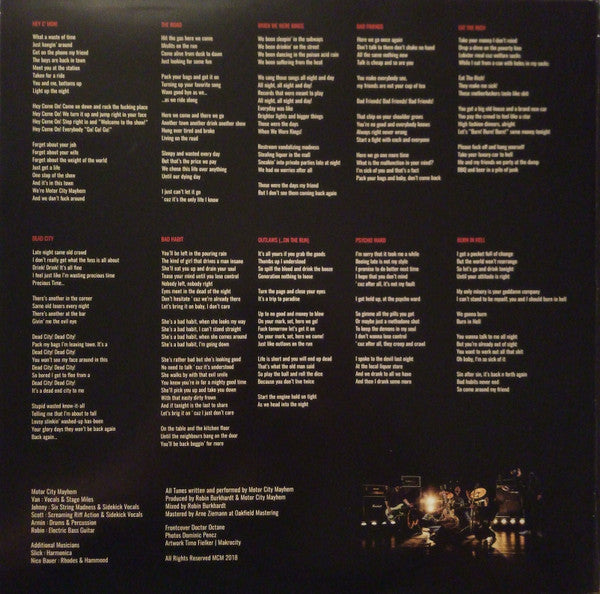Motor City Mayhem : Shitfaced And Outta Luck (LP, Album)