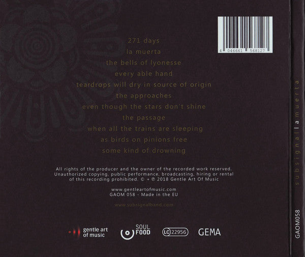 Subsignal : La Muerta  (CD, Album)
