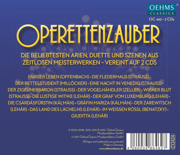 Various : Operettenzauber (2xCD, Comp)