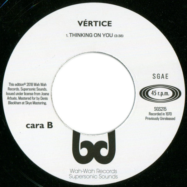 Vértice : I Want A Boogie / Thinking On You (7", Single, Ltd)