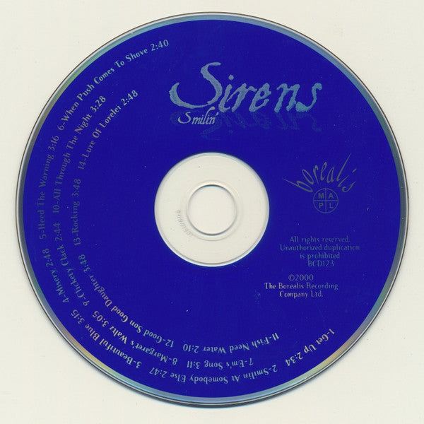 Sirens (21) : Smilin' (CD, Album)