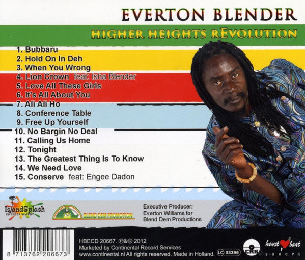 Everton Blender : Higher Heights Revolution (CD, Album)