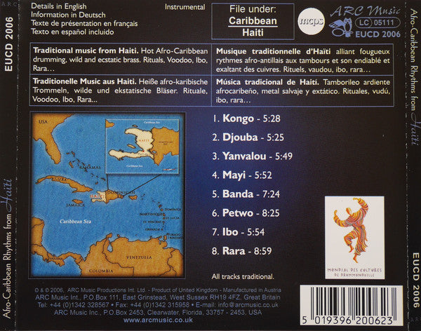 Compagnie De Ballet Folklorique Nationale d'Haïti : Afro-Caribbean Rhythms From Haïti (CD, Album)