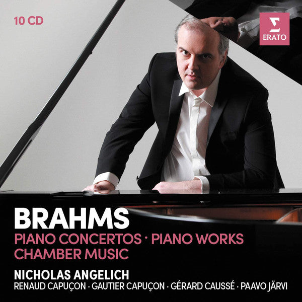 Johannes Brahms, Nicholas Angelich, Renaud Capuçon, Gautier Capuçon, Gérard Caussé, Paavo Järvi : Piano Concerto; Piano Works; Chamber Music (10xCD, Comp + Box)