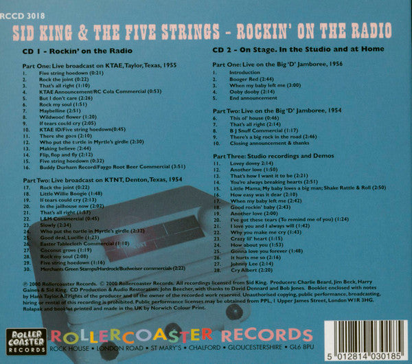 Sid King & The Five Strings : Rockin' On The Radio (2xCD, Comp)