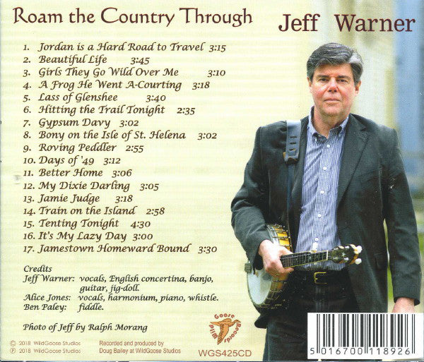 Jeff Warner (2) : Roam The Country Through  (CD, Album)