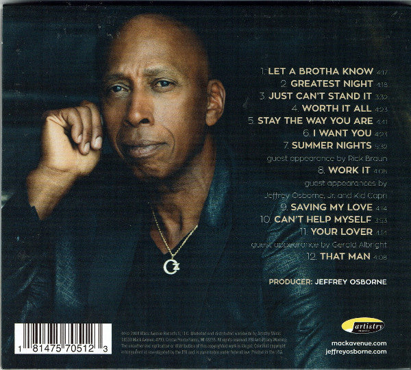 Jeffrey Osborne : Worth It All (CD, Album)