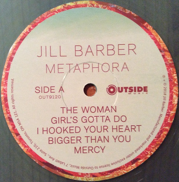 Jill Barber : Metaphora (LP, Album, Blu)