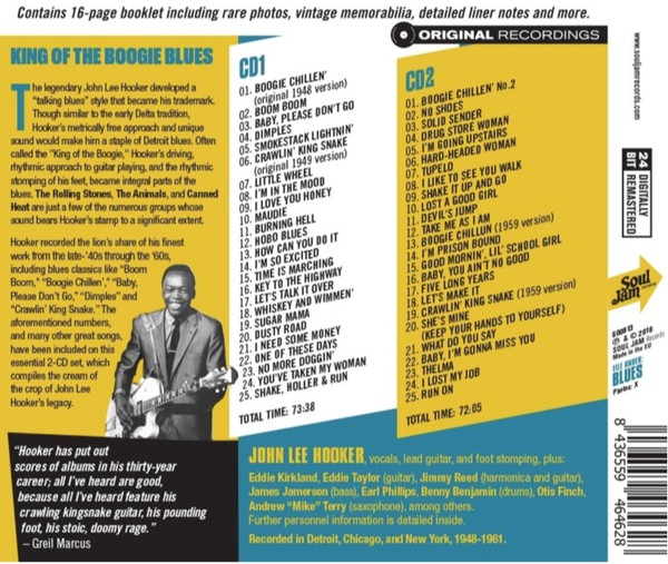 John Lee Hooker : Boogie Chillen’ (50 Original All-Time Classics) (2xCD, Comp, RM)