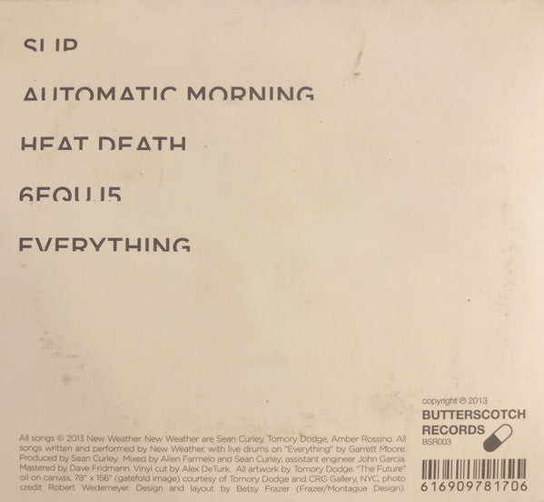 New Weather : New Weather (CD, Album)