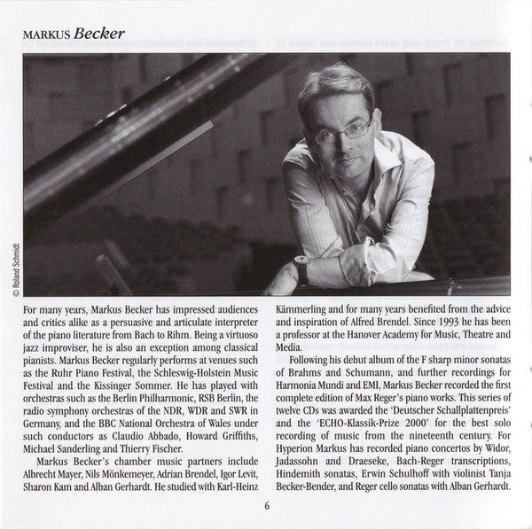 Julius Reubke, Markus Becker (4) : Sonatas (CD, Album)