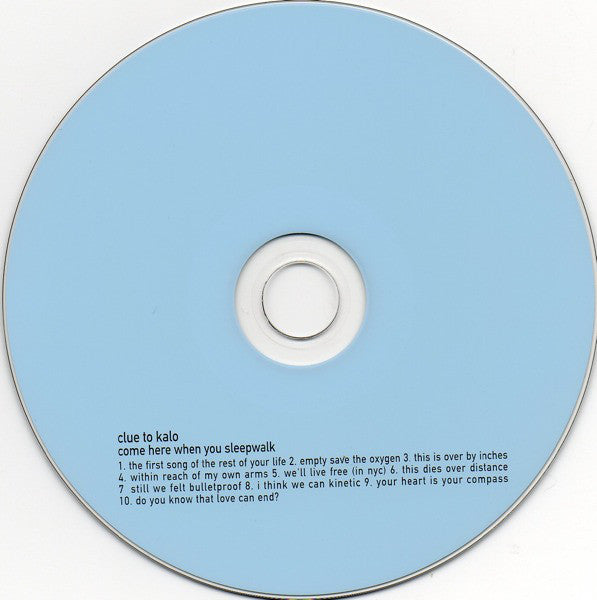 Clue To Kalo : Come Here When You Sleepwalk (CD, Album)
