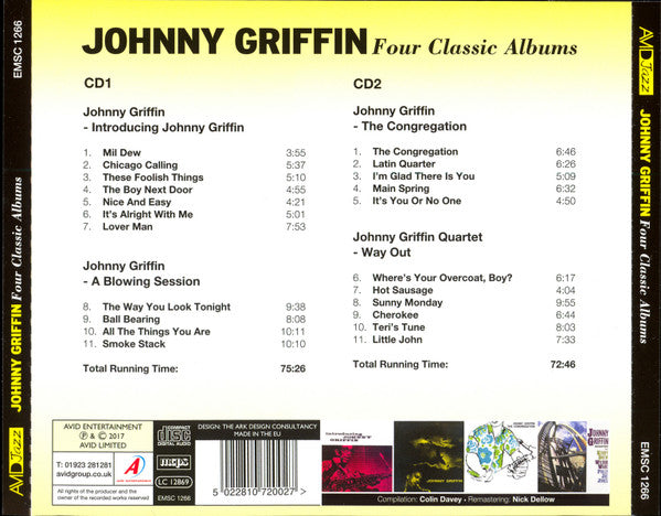 Johnny Griffin : Four Classic Albums (2xCD, Comp, RM)