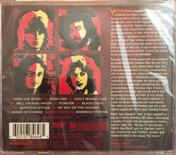 Y & T : Black Tiger (CD, Album, RE, RM)