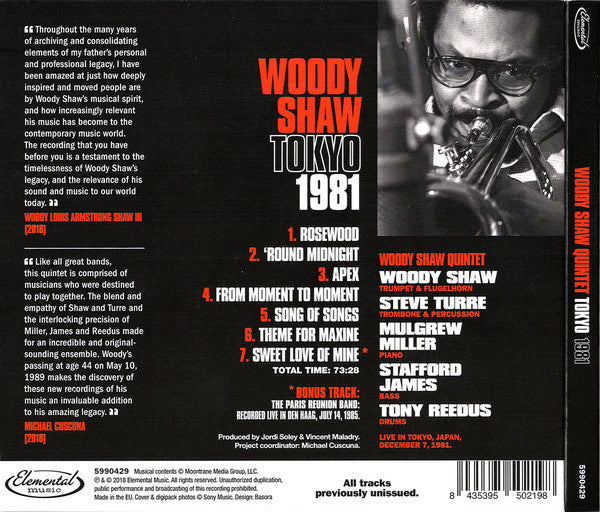 Woody Shaw : Tokyo  '81 (CD, Album, Ltd)