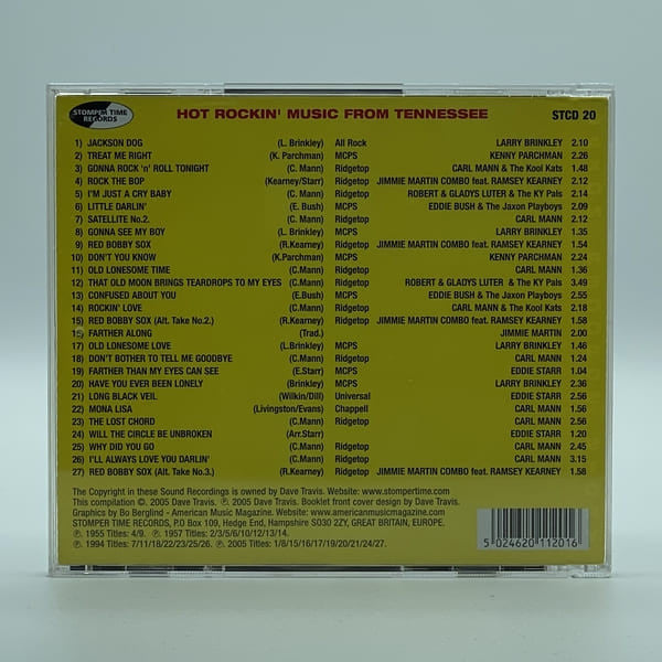 Various : Hot Rockin' Music From Tennessee / The Jaxon Recording Story (CD, Comp, Mono)