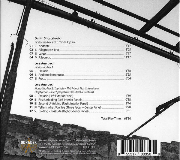 Dmitri Shostakovich, Lera Auerbach - Delta Piano Trio : The Mirror With Three Faces (CD, Album)