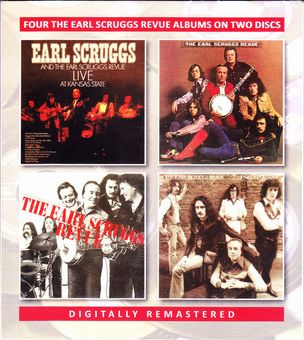 Earl Scruggs Revue : Live At Kansas State/The Earl Scruggs Revue/Rockin' Cross The Country/Family Portrait (2xCD, Comp, RM)