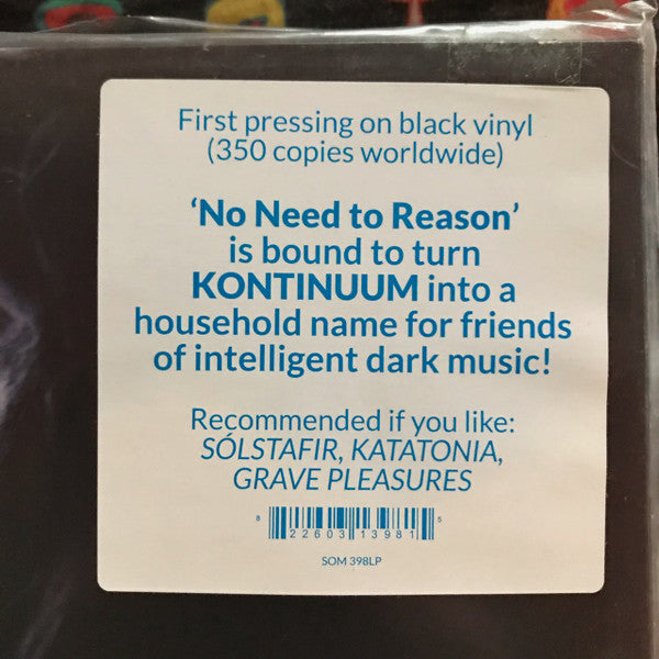 Kontinuum (2) : No Need To Reason (LP, Album)