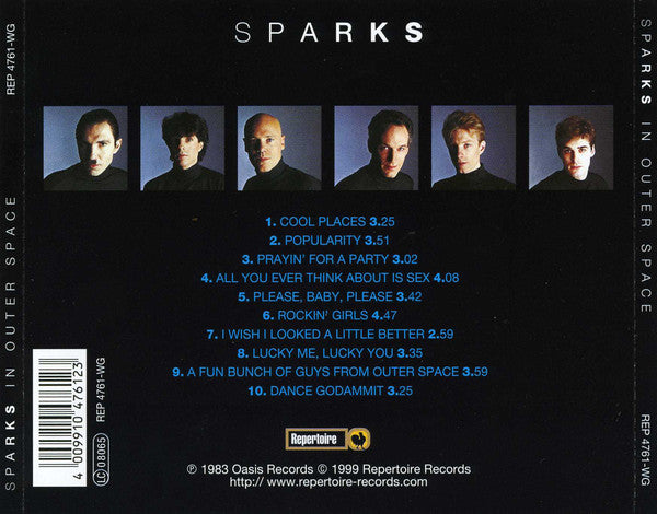 Sparks : In Outer Space (CD, Album, RE)