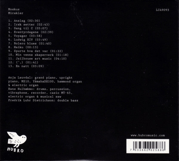 Moskus (2) : Mirakler (CD, Album)