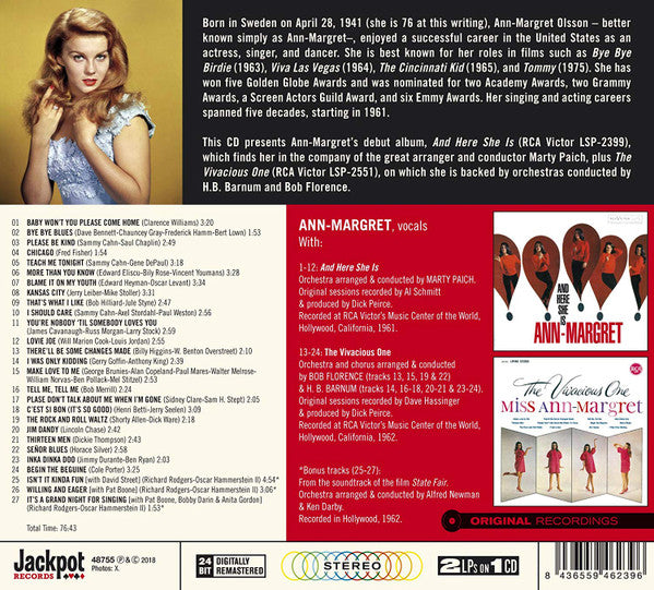 Ann Margret : And Here She Is / The Vivacious One (CD, Comp)