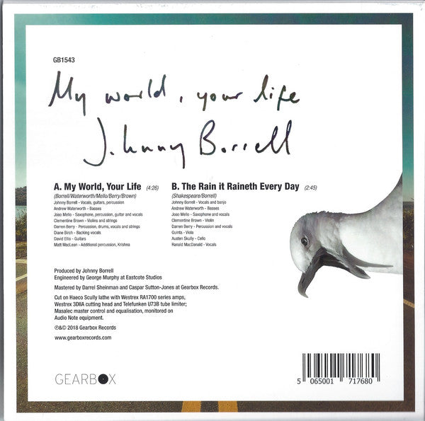 Johnny Borrell : My World, Your Life (7", Ltd)