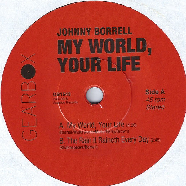 Johnny Borrell : My World, Your Life (7", Ltd)